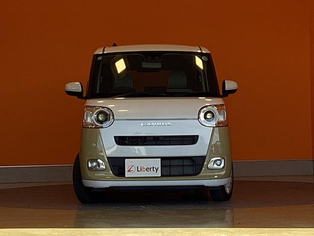 ムーヴキャンバス ストライプスＧ　衝突軽減Ｂ　ＬＥＤヘッドライト　電子パーキング　前席シートヒーター　両側自動ドア　スマートキー　プッシュスタート　アイドリングストップ　ステアリングスイッチ　電動格納ミラー　オートエアコン（15枚目）