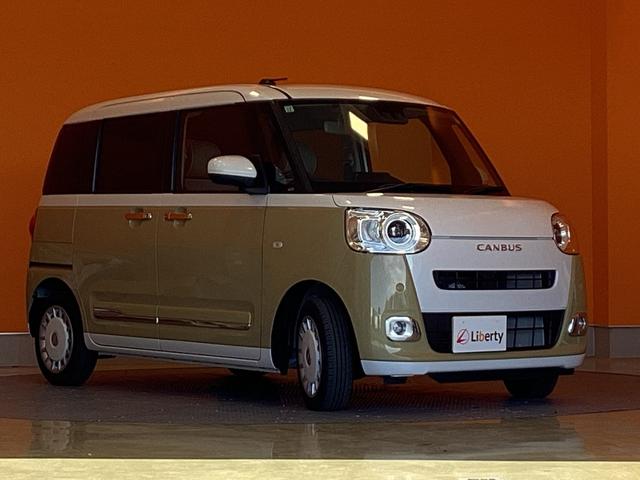 ムーヴキャンバス ストライプスＧ　衝突軽減Ｂ　ＬＥＤヘッドライト　電子パーキング　前席シートヒーター　両側自動ドア　スマートキー　プッシュスタート　アイドリングストップ　ステアリングスイッチ　電動格納ミラー　オートエアコン（16枚目）