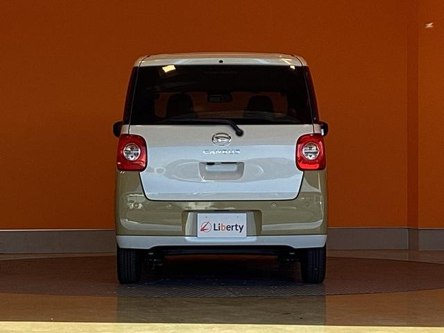 ムーヴキャンバス ストライプスＧ　衝突軽減Ｂ　ＬＥＤヘッドライト　電子パーキング　前席シートヒーター　両側自動ドア　スマートキー　プッシュスタート　アイドリングストップ　ステアリングスイッチ　電動格納ミラー　オートエアコン（19枚目）