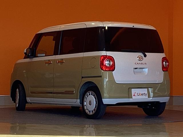 ムーヴキャンバス ストライプスＧ　衝突軽減Ｂ　ＬＥＤヘッドライト　電子パーキング　前席シートヒーター　両側自動ドア　スマートキー　プッシュスタート　アイドリングストップ　ステアリングスイッチ　電動格納ミラー　オートエアコン（20枚目）