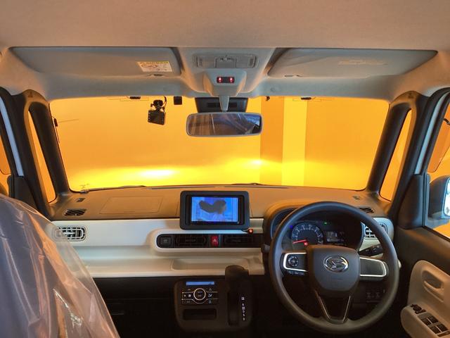 ムーヴキャンバス ストライプスＸ　ＥＴＣ　全周囲カメラ　両側電動スライドドア　ナビ　ＴＶ　クリアランスソナー　衝突被害軽減システム　オートライト　スマートキー　アイドリングストップ　電動格納ミラー　ベンチシート（5枚目）