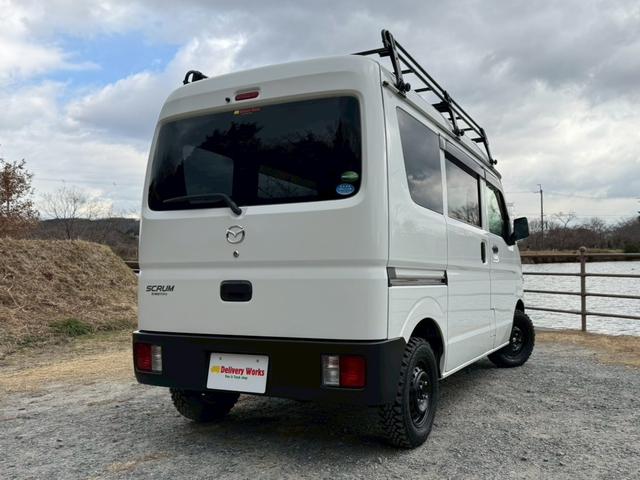 スクラム ＰＡ　５ＭＴ　ルーフラック　天井ラック　ＥＴＣ　ヨコハマジオランダーＭ／Ｔ　バンパーチッピング塗装（8枚目）