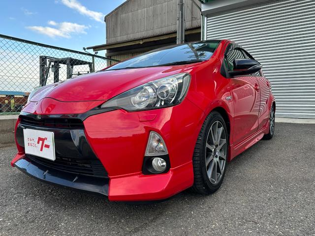 アクア S TRD製サスペンション+エアロキット+アルミホイール カロッツェリアサウンドシステム スマートキー 電動格納ミラー CVT 衝突安全ボディ ABS CD MD エアコン パワーステアリング(4枚目)