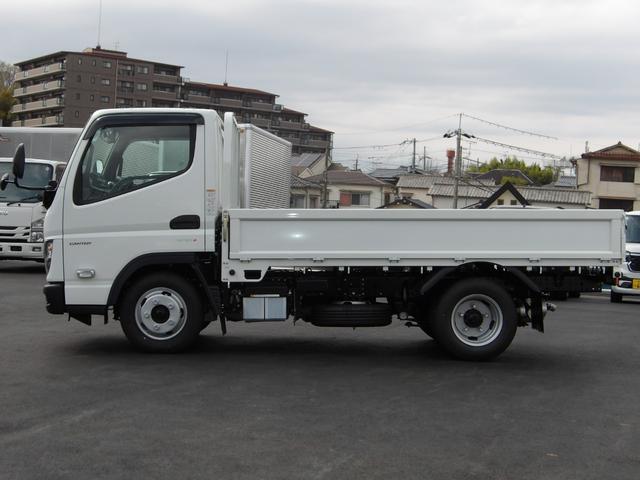 キャンター 平ボディ 標準 10尺 2t積 5MT バックモニター 左電動格納ミラー 坂道発進 ETC2.0 レーダーセンサー アクティブサイドガードアシスト 前方認識カメラ インジゲーターランプ スマートキー(5枚目)