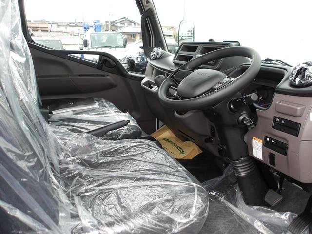 キャンター 平ボディ 標準 10尺 2t積 5MT バックモニター 左電動格納ミラー 坂道発進 ETC2.0 レーダーセンサー アクティブサイドガードアシスト 前方認識カメラ インジゲーターランプ スマートキー(21枚目)