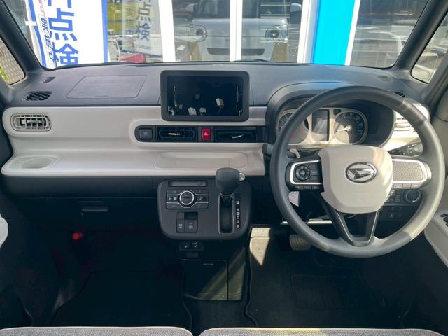 ムーヴキャンバス ストライプスG 両側電動スライドドア ETC2.0 オーディオレス パノラマモニターレンズ付 衝突軽減 車線逸脱警報 アイドリングスットプ ソナー ステアリングスイッチ ホッとカップホルダー スマートキー(14枚目)