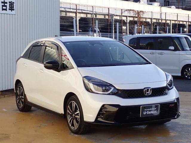 フィット RS 元デモカー 純正ディスプレイオーディオ Bluetoothオーディオ AppleCarPlay androidAUTORカメラ ETC LED 渋滞追従 前ドラレコ アームレスト 革巻きハンドル(10枚目)