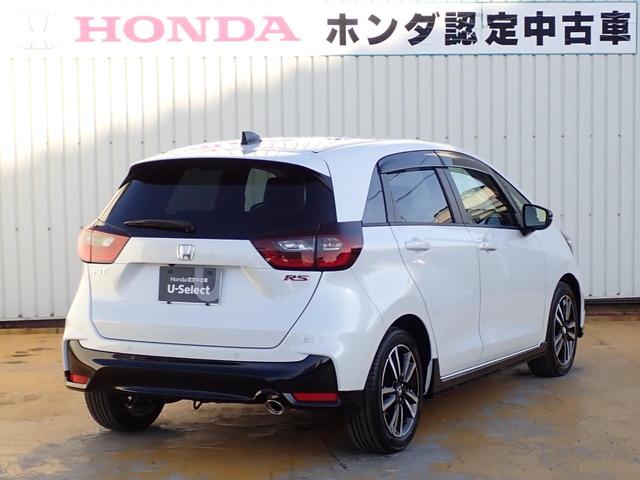 フィット RS 元デモカー 純正ディスプレイオーディオ Bluetoothオーディオ AppleCarPlay androidAUTORカメラ ETC LED 渋滞追従 前ドラレコ アームレスト 革巻きハンドル(12枚目)