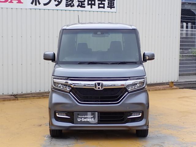 N-BOXカスタム G・EXターボホンダセンシング 純正8インチナビ CD録音 DVD再生 フルセグTV Bluetoothオーディオ 両側パワースライドドア Rカメラ ETC 助手席シートバックテーブル シートヒーター 革巻きハンドル(9枚目)
