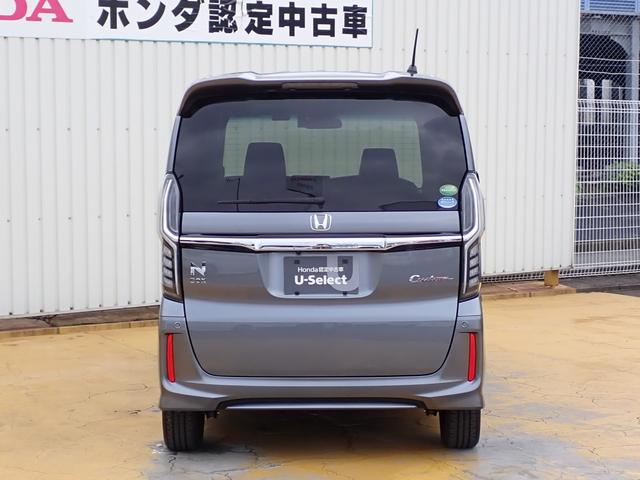 N-BOXカスタム G・EXターボホンダセンシング 純正8インチナビ CD録音 DVD再生 フルセグTV Bluetoothオーディオ 両側パワースライドドア Rカメラ ETC 助手席シートバックテーブル シートヒーター 革巻きハンドル(13枚目)