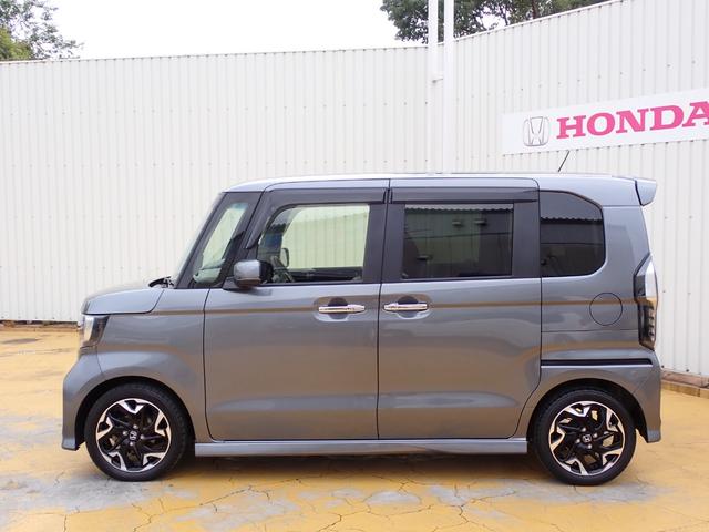 N-BOXカスタム G・EXターボホンダセンシング 純正8インチナビ CD録音 DVD再生 フルセグTV Bluetoothオーディオ 両側パワースライドドア Rカメラ ETC 助手席シートバックテーブル シートヒーター 革巻きハンドル(15枚目)