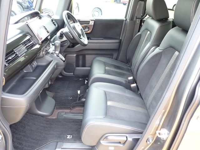 N-BOXカスタム G・EXターボホンダセンシング 純正8インチナビ CD録音 DVD再生 フルセグTV Bluetoothオーディオ 両側パワースライドドア Rカメラ ETC 助手席シートバックテーブル シートヒーター 革巻きハンドル(17枚目)