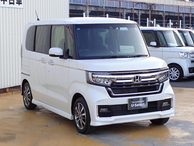 N-BOXカスタム L 純正ナビ Rカメラ ETC 電子パーキング ドラレコ 左パワースライドドア シートヒーター サンシェード(10枚目)