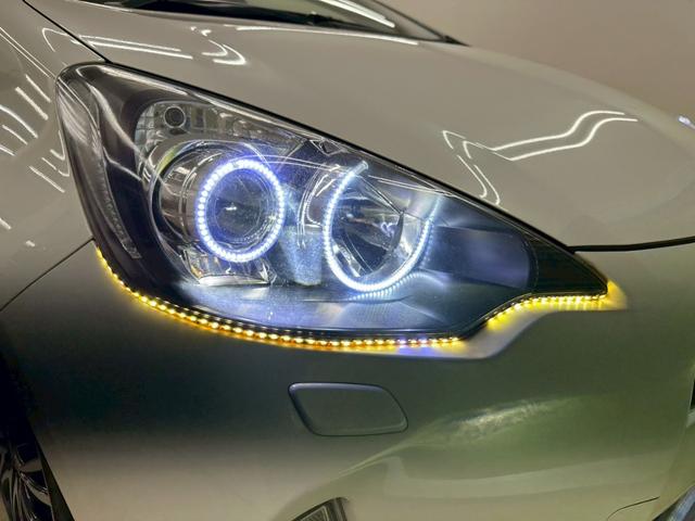 アクア Ｓ　モデリスタエアロパーツ・社外アルミホイル・プッシュスタート・スマートキーレス・ＬＥＤヘッドライト・レザー調シートカバー・社外ナビＴＶ・クルーズコントロール・オートライトシステム・ＥＴＣ・レーダー（12枚目）