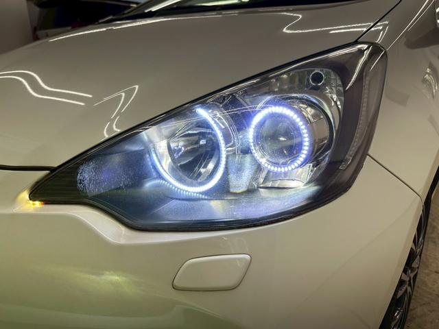 アクア Ｓ　モデリスタエアロパーツ・社外アルミホイル・プッシュスタート・スマートキーレス・ＬＥＤヘッドライト・レザー調シートカバー・社外ナビＴＶ・クルーズコントロール・オートライトシステム・ＥＴＣ・レーダー（13枚目）