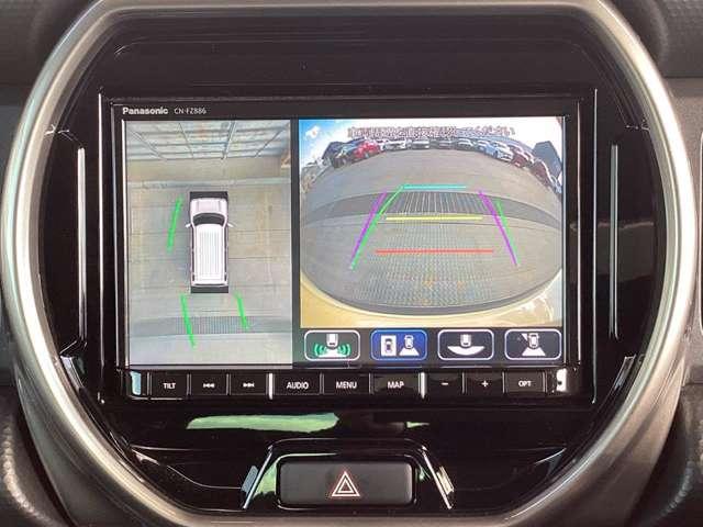 �ԗ��̑O�㍶�E�ɂ���S�̃J�������������邱�ƂŁA�܂�ł����g�̃N���}���󂩂猩�Ă���悤�Ș��Ղł̉f�����f���o���Ă���܂��B�o�b�N�����������̂��ƁA�O�i���Ɏ��E�̈��������_�ł����ɗ����܂��ˁB