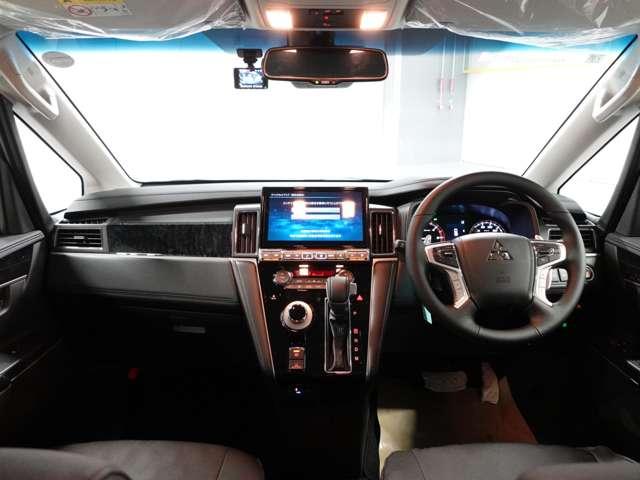 デリカD:5 ブラックエディション アルパイン11型ナビ フルセグTV フロントドライブレコーダー オリジナルフロアマット/エクシードバイザー/シートカバー ETC(13枚目)