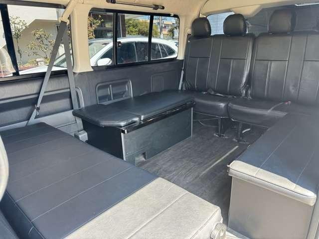 ハイエースワゴン GL 10人 REVOシート ベットキット 10人乗り 現行フェイスチェンジ 11型アルパインナビTV フリップダウンモニター(19枚目)