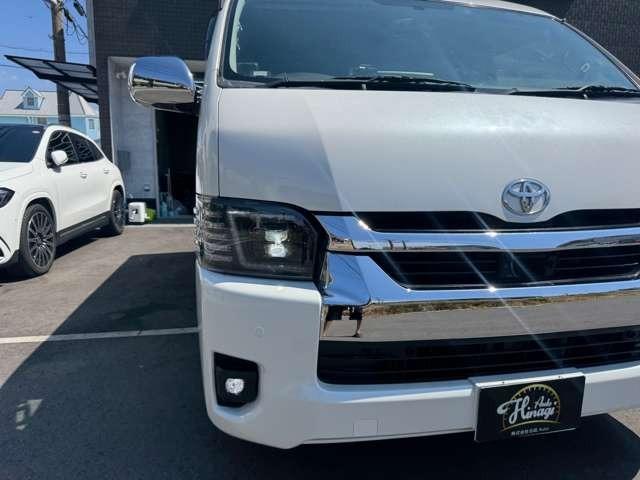 ハイエースワゴン GL 10人 REVOシート ベットキット 10人乗り 現行フェイスチェンジ 11型アルパインナビTV フリップダウンモニター(21枚目)