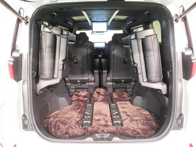 アルファードハイブリッド エグゼクティブラウンジ　革シート　サンルーフ　フルセグ　メモリーナビ　ＤＶＤ再生　後席モニター　バックカメラ　衝突被害軽減システム　ＥＴＣ　ドラレコ　両側電動スライド　ＬＥＤヘッドランプ　乗車定員７人　３列シート　記録簿（35枚目）