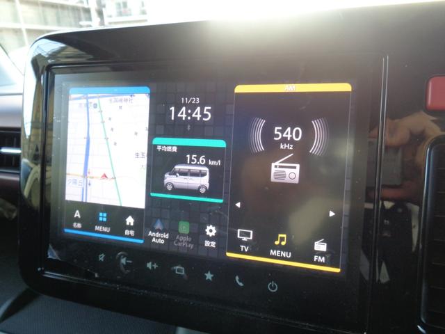 フレアワゴンカスタムスタイル ６６０　カスタムスタイル　ＸＳ　ナビ　バックカメラ　ＥＴＣ　両側電動スライドドア　シートヒーター　ハンドルヒーター　ＵＳＢ端子　前後コーナーセンサー　アクティブクルーズシステム　オートライト（3枚目）