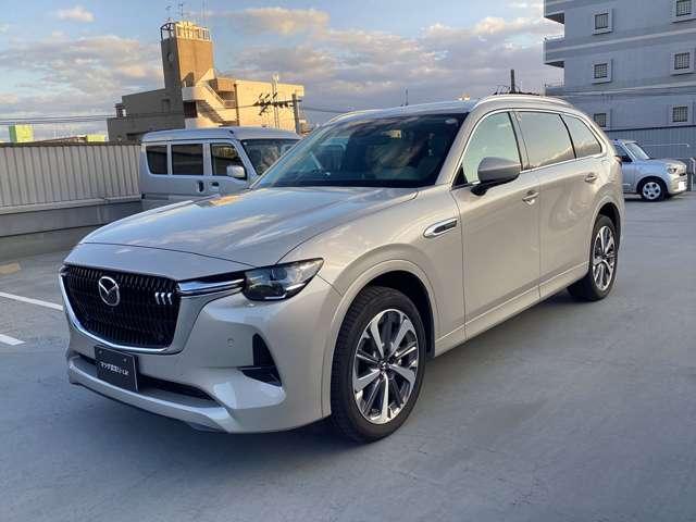 CX-80 XD-ハイブリッド プレミアムモダン XDHVプレミアムモダン ナビ 360度ビューモニタ 電動リアゲート シートヒーター ベンチレーション ハンドルヒーター ホワイト内装(3枚目)