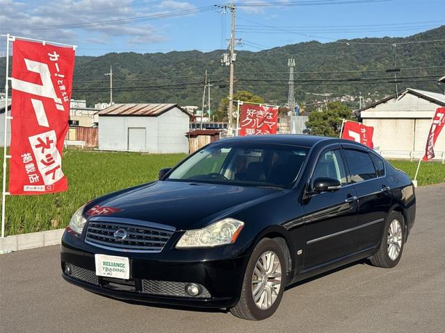 フーガ 250GT 2.5 250GT バックカメラ サイドカメラ ナビ スマートキー ETC 電格ミラー アルミホイール オートライト AT  電動格納ミラー 盗難防止システム パワーステアリング (スパーブラック)(7枚目)