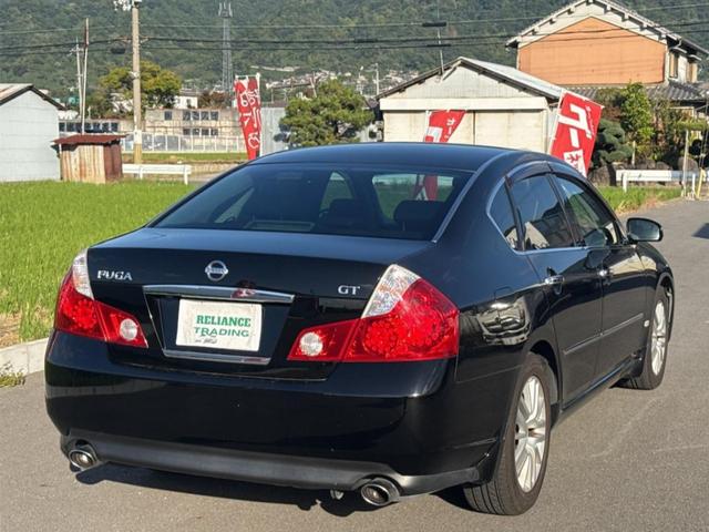 フーガ 250GT 2.5 250GT バックカメラ サイドカメラ ナビ スマートキー ETC 電格ミラー アルミホイール オートライト AT  電動格納ミラー 盗難防止システム パワーステアリング (スパーブラック)(8枚目)