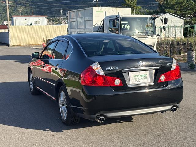 フーガ 250GT 2.5 250GT バックカメラ サイドカメラ ナビ スマートキー ETC 電格ミラー アルミホイール オートライト AT  電動格納ミラー 盗難防止システム パワーステアリング (スパーブラック)(9枚目)