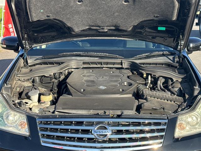 フーガ 250GT 2.5 250GT バックカメラ サイドカメラ ナビ スマートキー ETC 電格ミラー アルミホイール オートライト AT  電動格納ミラー 盗難防止システム パワーステアリング (スパーブラック)(20枚目)