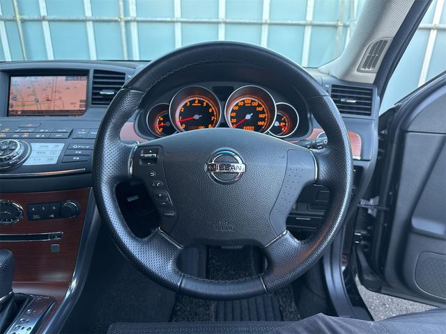 フーガ 250GT 2.5 250GT バックカメラ サイドカメラ ナビ スマートキー ETC 電格ミラー アルミホイール オートライト AT  電動格納ミラー 盗難防止システム パワーステアリング (スパーブラック)(44枚目)