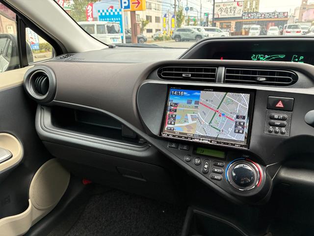 アクア Ｇ　★禁煙★アルパイン８インチナビ（ＶＩＥ－Ｘ００８）★Ｂカメラ★フルセグＴＶ★スマートキー★ＥＴＣ（34枚目）