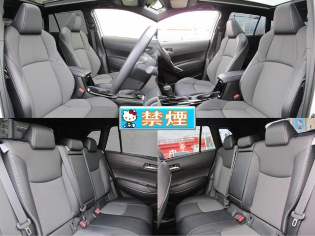 カローラクロス ハイブリッド　Ｚ　パノラマガラスルーフ・１０．５インチディスプレイオーディオ（ナビ、ＴＶ有）・全周囲・アドバンスパーク・ＢＳＭ・パワーバックドア・ルーフレール・ＥＴＣ２．０・スマートキー２個・シートヒーター・１オーナー（7枚目）