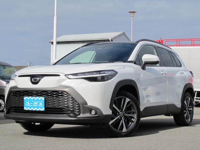 カローラクロス ハイブリッド　Ｚ　パノラマガラスルーフ・１０．５インチディスプレイオーディオ（ナビ、ＴＶ有）・全周囲・アドバンスパーク・ＢＳＭ・パワーバックドア・ルーフレール・ＥＴＣ２．０・スマートキー２個・シートヒーター・１オーナー（9枚目）