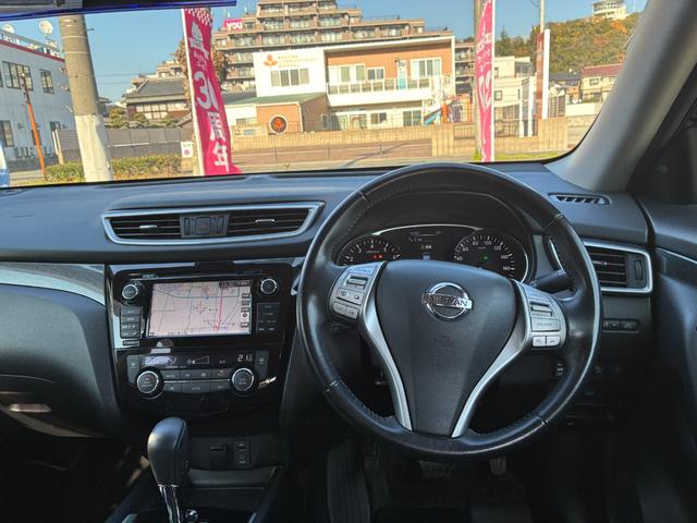 エクストレイル ２０Ｘ　ＨＶエクストリーマＸエマジェンシーブレーキＰ　禁煙　全周囲モニター　シートヒーター　純ナビ　Ｂカメラ　Ｂｌｕｅｔｏｏｔｈ可　スマートキー　パワーバックドア　衝突軽減システム　ドアミラーヒーター　クルコン　純正１７インチアルミ　ＥＴＣ　ＬＥＤヘッド（24枚目）