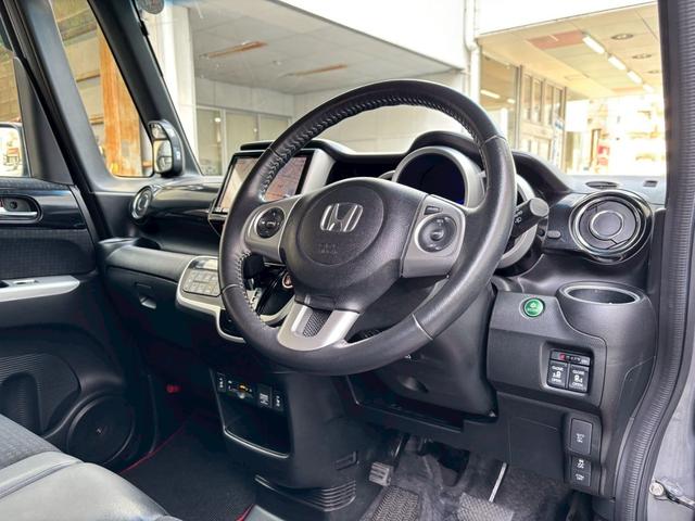 Ｎ－ＢＯＸカスタム ターボＳＳパッケージ　１オーナー　安心ＰＫＧ　社外８インチナビ（ＡＶＩＣ－ＲＬ９００）　Ｂカメラ　フルセグＴＶ　Ｂｌｕｅｔｏｏｔｈ可　シートヒーター　クルコン　　両側パワースライドドア　コンビシート　パドルシフト　ＥＴＣ（22枚目）