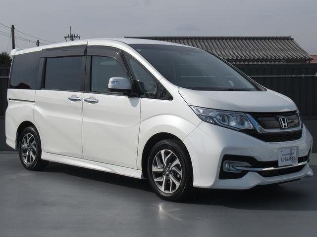 ステップワゴンスパーダ スパーダホンダセンシング 純正9インチナビ 純正ドラレコ前後 純正9インチリア席モニター バックカメラ 両側パワースライドドア わくわくゲート 後席ロールサンシェード パーキングセンサー前 ワンオーナー DVD HDMI(8枚目)