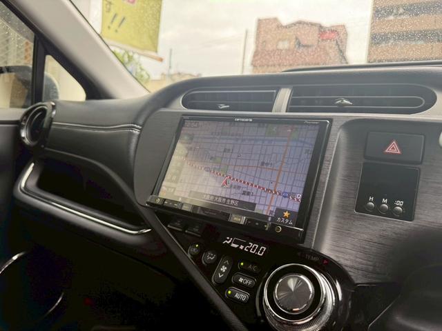アクア Ｇ　Ｇ’ｓ　社外８インチナビ（ＡＶＩＣ－ＲＬ０９）★フルセグＴＶ★Ｒカメラ★Ｂｌｕｔｏｏｔｈ接続可★クルコン★社外マフラー★コンビシート★ＦＲドラレコＬＥＤライト★ＥＴＣ★純正１７インチＡＷ★（23枚目）