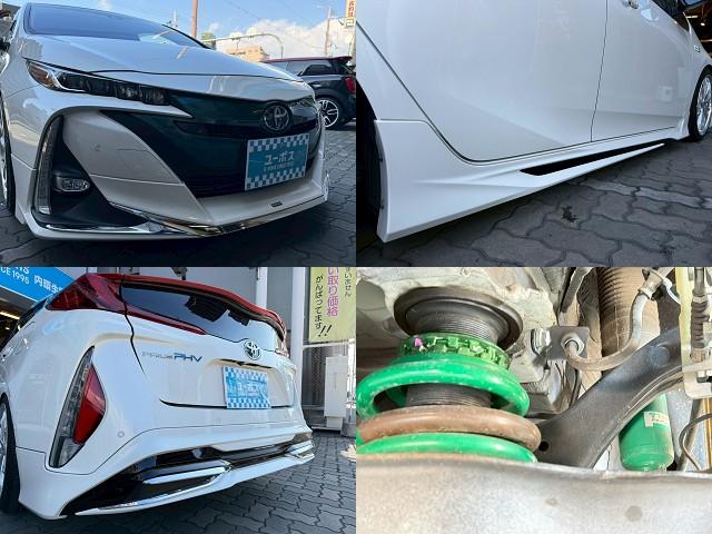 プリウスＰＨＶ Ｓセーフティプラス　モデリスタエアロ・ローダウン・８インチナビ・フルセグＴＶ・Ｒカメラ・衝突軽減・レーダークルーズ・パーキングアシスト・ドラレコ・ハンドルヒーター・シートヒーター・ＬＥＤライト・オートハイビーム・ＥＴＣ（8枚目）