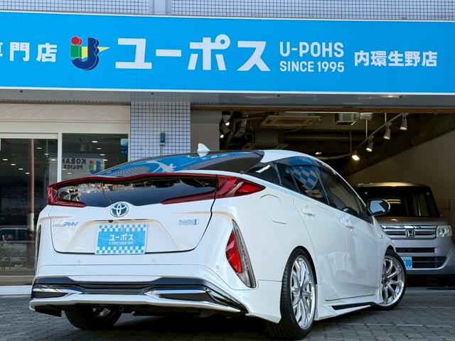 プリウスＰＨＶ Ｓセーフティプラス　モデリスタエアロ・ローダウン・８インチナビ・フルセグＴＶ・Ｒカメラ・衝突軽減・レーダークルーズ・パーキングアシスト・ドラレコ・ハンドルヒーター・シートヒーター・ＬＥＤライト・オートハイビーム・ＥＴＣ（9枚目）