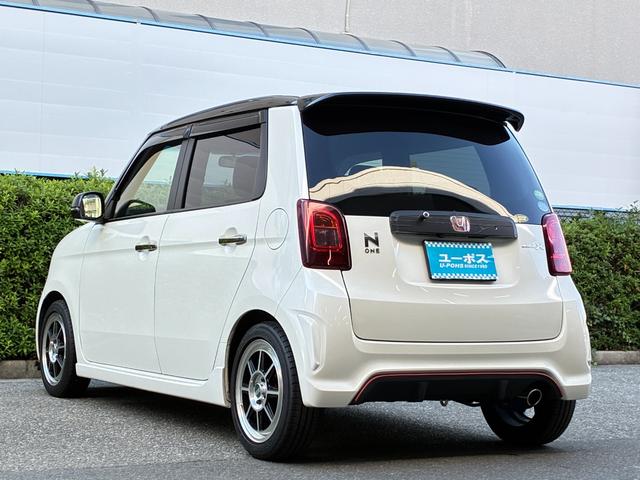 N-ONE モデューロX ユーザー買取・禁煙・社外ナビ・フルセグテレビ・クルーズコントロール・ブーストメーター・外Fスポイラー・外足回り・パドルシフト・コンビシート・ETC・外15インチアルミホイール・内外装クリーニング済み(9枚目)