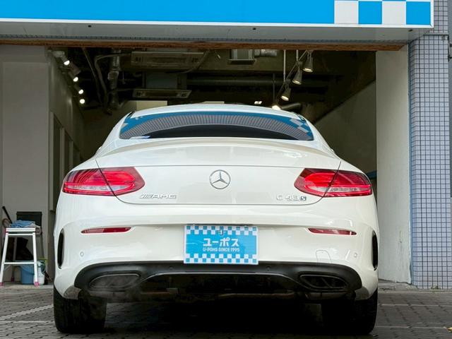 Cクラス C43 4マチッククーペ ・禁煙・ブルメスター・メーカーナビ・フルセグTV・Rカメラ・黒革・シートヒーター・パワーシート・HUD・ブラインドスポット・衝突軽減・レーダークルーズ・パワートランク・LEDライト・ETC(44枚目)