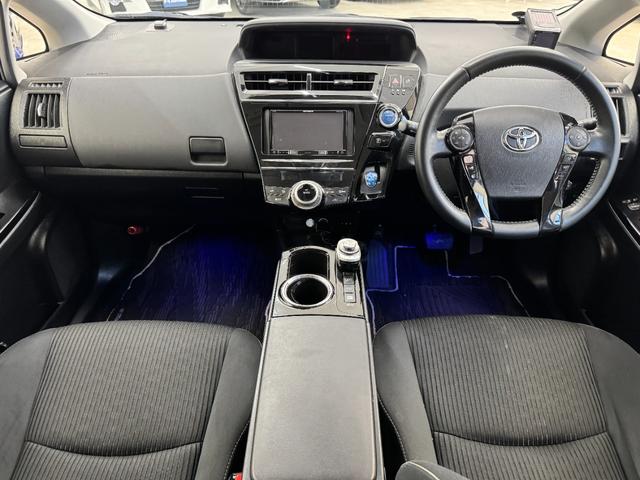プリウスアルファ 　ＥＴＣ　シートヒーター　社外ナビ　ＴＶ／ＣＤ／ＤＶＤ／Ｂｌｕｅｔｏｏｔｈ　バックカメラ（2枚目）