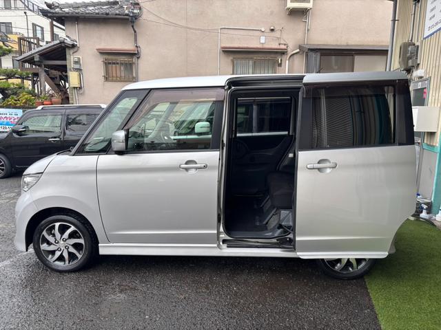 パレットSW TS 両側電動スライドドア ナビ フルセグ CD/DVD再生 ETC プッシュスタート スマートキー 純正アルミホイール HIDライト フォグ(9枚目)