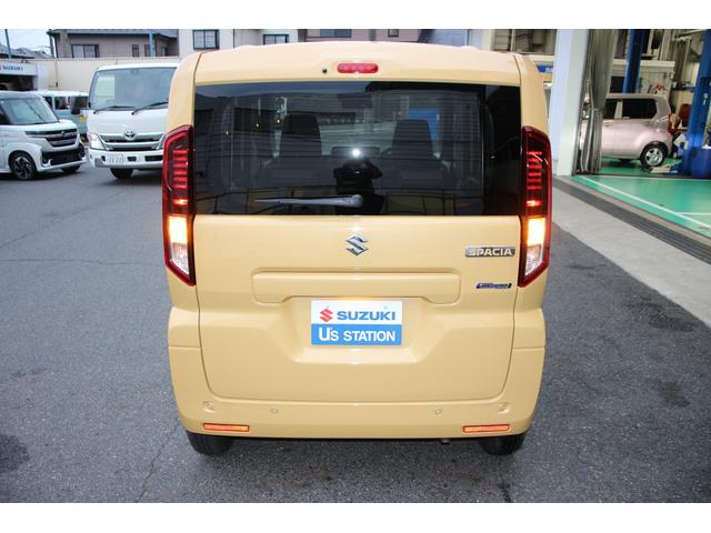 スペーシア ＨＹＢＲＩＤ　Ｘ　両側電動スライド　電動パーキングブレーキ　オートライト　スライドドア　プッシュスタート　シートヒーター　オートエアコン　スズキセーフティーサポート　アイドリングストップ　横滑り防止機能　衝突安全ボディ　盗難防止システム（17枚目）