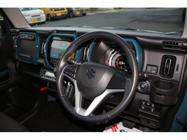 ハスラー ＨＹＢＲＩＤ　Ｘ　全方位モニターナビ　車検整備付　バックカメラ　オートライト　純正ナビ　プッシュスタート　シートヒーター　オートエアコン　ワンオーナー　衝突被害軽減システム　アイドリングストップ　横滑り防止機能　衝突安全ボディ　盗難防止システム（9枚目）