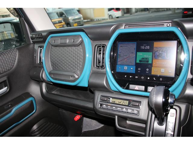 ハスラー ＨＹＢＲＩＤ　Ｘ　全方位モニターナビ　車検整備付　バックカメラ　オートライト　純正ナビ　プッシュスタート　シートヒーター　オートエアコン　ワンオーナー　衝突被害軽減システム　アイドリングストップ　横滑り防止機能　衝突安全ボディ　盗難防止システム（11枚目）