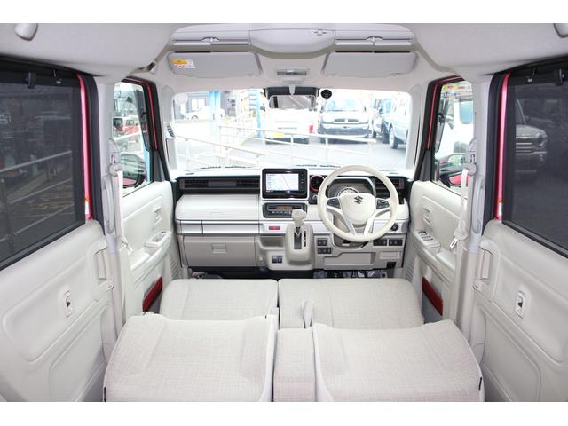 スペーシア ＨＹＢＲＩＤ　Ｘ　２型　全方位ナビ　前後ブレーキサポート　バックカメラ　オートライト　スライドドア　純正ナビ　プッシュスタート　シートヒーター　オートエアコン　衝突被害軽減システム　アイドリングストップ　横滑り防止機能（2枚目）