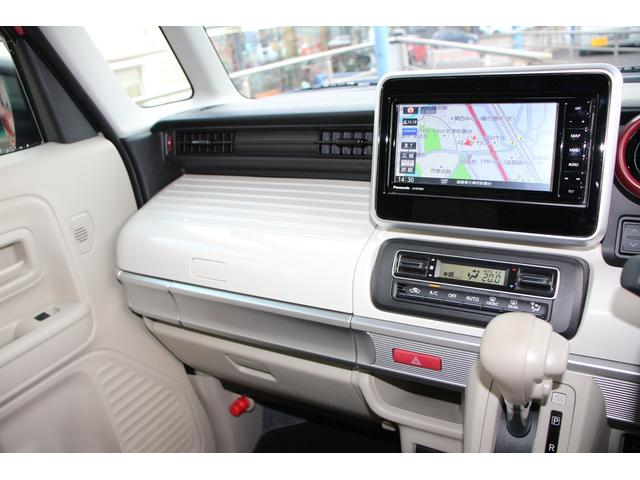 スペーシア ＨＹＢＲＩＤ　Ｘ　２型　全方位ナビ　前後ブレーキサポート　バックカメラ　オートライト　スライドドア　純正ナビ　プッシュスタート　シートヒーター　オートエアコン　衝突被害軽減システム　アイドリングストップ　横滑り防止機能（10枚目）