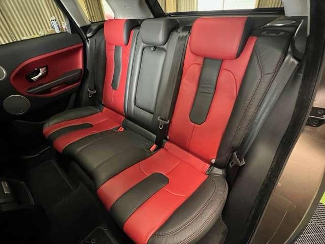 レンジローバーイヴォーク ダイナミック　４ＷＤ　ガラスコーティング施工済み　ローダウン　ＭＥＲＩＤＩＡＮサウンド　ガラスルーフ　赤／黒レザーシート　シートヒーター　シートメモリー　Ｂｌｕｅｔｏｏｔｈ（15枚目）